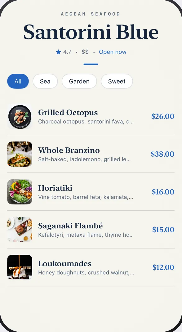 Santorini theme